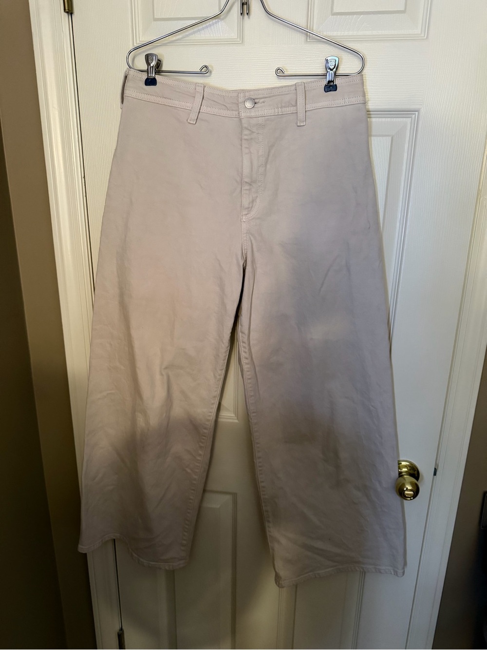 Universal Threads Wide-Leg Chinos in Light Tan